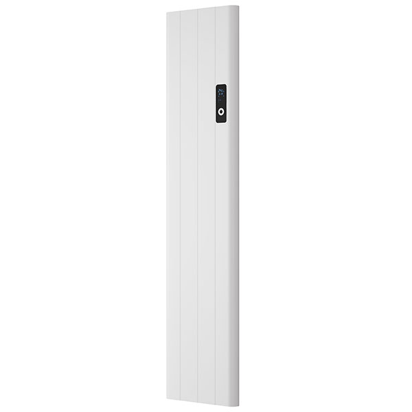 Reina Maia Vertical White Flat Panel Electric Radiator - 1600mm High - Aluminium