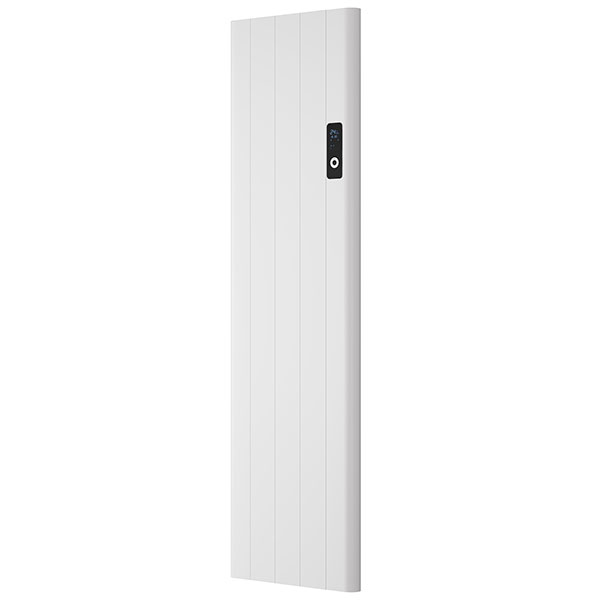 Additional image of Reina Maia Vertical White Flat Panel Electric Radiator - 1600mm High - Aluminium