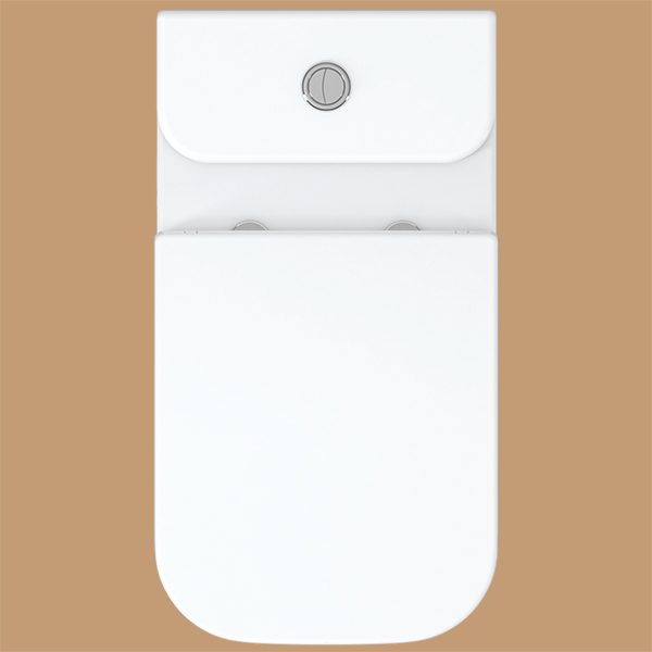 Alternate image of IMEX Essence Rimless Close Coupled White WC Bowl with Cistern and Seat - 355 x 660mm