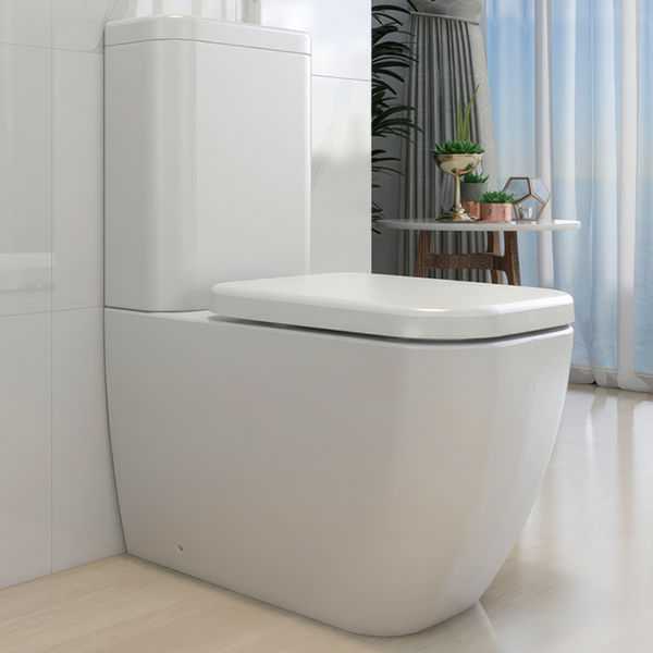 Alternate image of IMEX Essence Rimless Close Coupled White WC Bowl with Cistern and Seat - 355 x 660mm