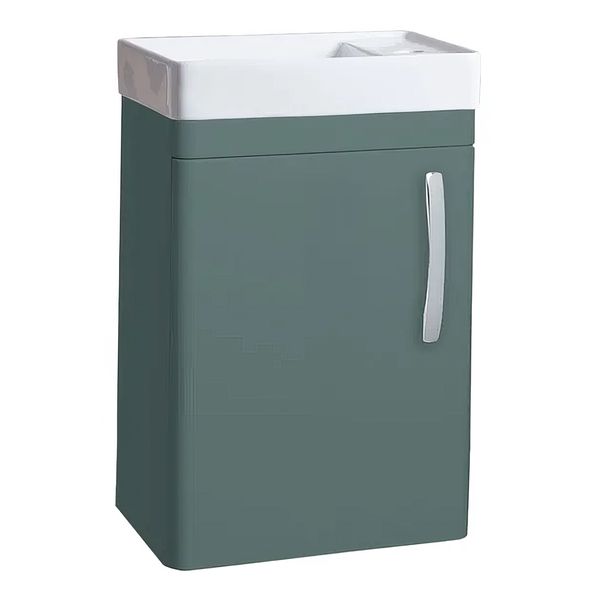 Alternate image of Tavistock Compass Wall Hung Cloakroom Vanity Unit with Basin and Handle - 455 x 630mm - 1 Door
