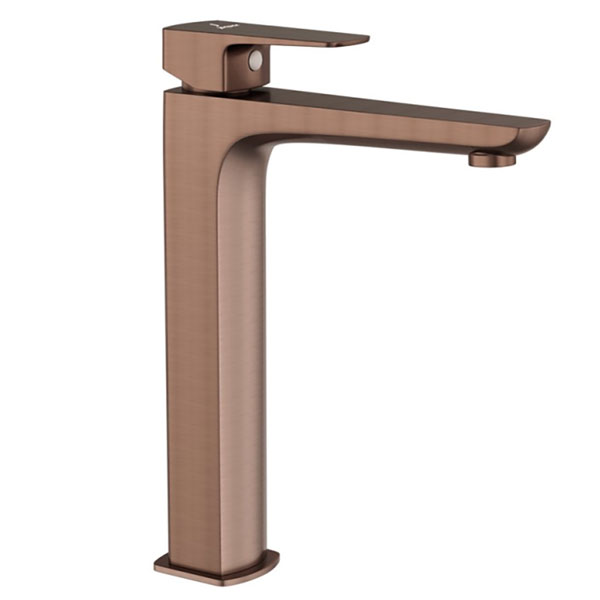 Alternate image of Jaquar Kubix Deck Mounted Square High Neck Mono Basin Mixer Tap - Lever Handle