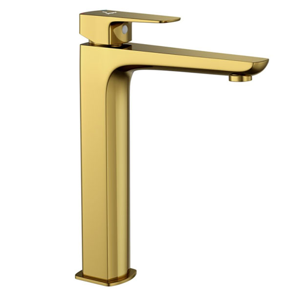 Alternate image of Jaquar Kubix Deck Mounted Square High Neck Mono Basin Mixer Tap - Lever Handle
