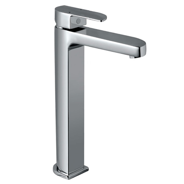 Jaquar Alive Deck Mounted Square High Neck Mono Basin Mixer Tap - Lever Handle