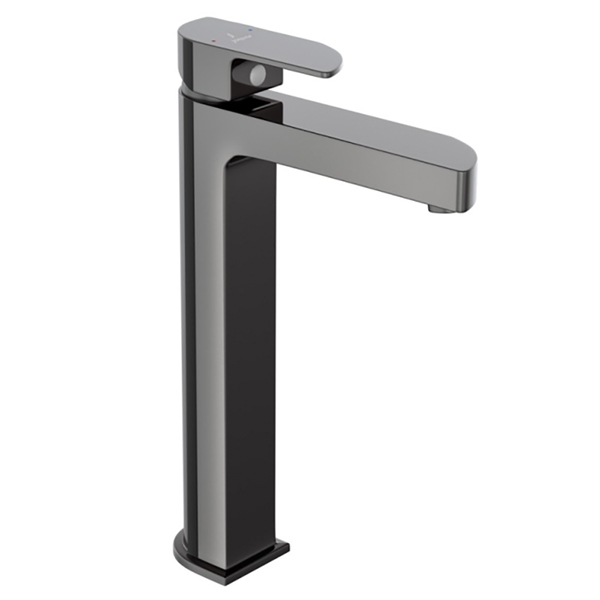 Additional image of Jaquar Alive Deck Mounted Square High Neck Mono Basin Mixer Tap - Lever Handle