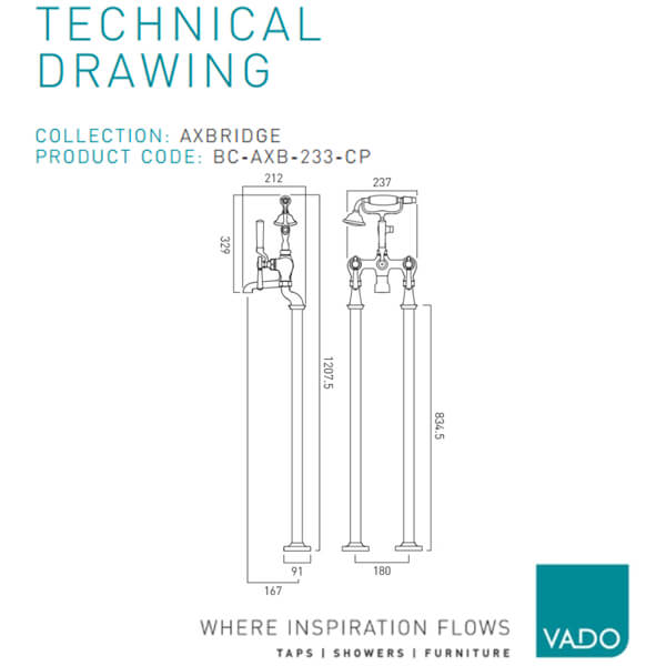 Technical drawing QS-V113564 / BC-AXB-233-CP