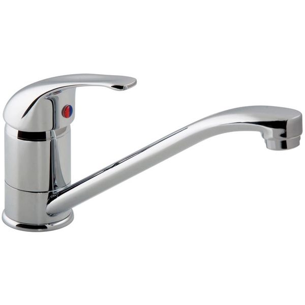 Vado Axces Matrix Ergonomic Chrome Kitchen Sink Mixer Tap - Lever Handle