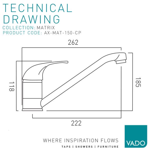 Technical drawing QS-V112863 / AX-MAT-150-CP