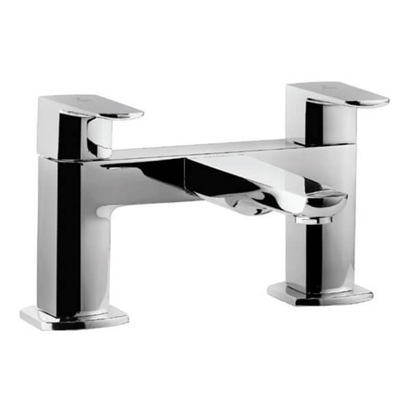 Jaquar Kubix Prime H Type Bath Mixer Tap - Flat Handle - Deck Mounted