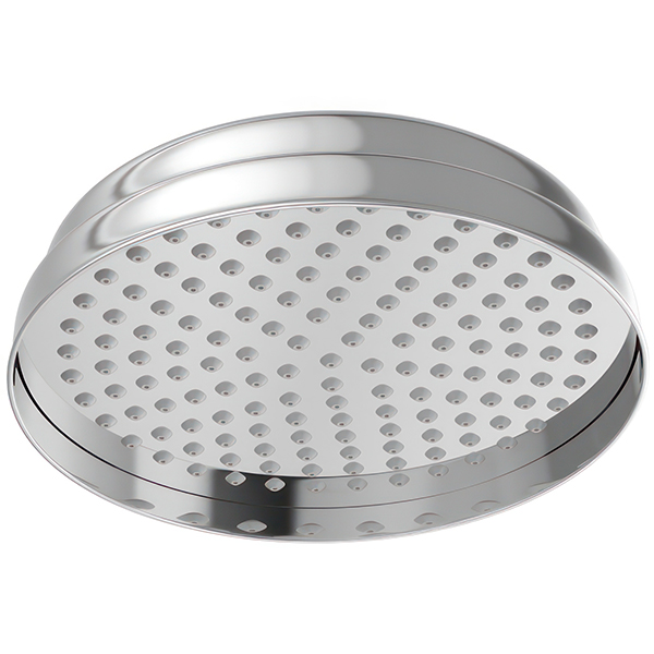 Jaguar Victorian Traditional Round Fixed Shower Head with Swivel Joint - 200 x 200mm