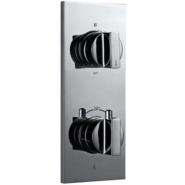 Jaquar Artize Thermatik-R Concealed Thermostatic Shower Valve - 2 Controls - Rectangular Trim