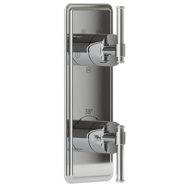 Jaquar Artize VIC Recessed Traditional Rectangular Thermostatic Shower Valve - 2 Controls
