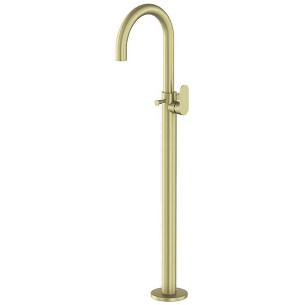 Additional image of Jaquar Opal Prime Contemporary Floorstanding Bath Mixer Tap - Side Action Flat Handle