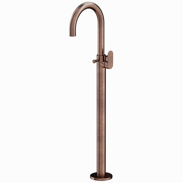 Alternate image of Jaquar Opal Prime Contemporary Floorstanding Bath Mixer Tap - Side Action Flat Handle