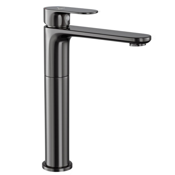 Additional image of Jaquar Opal Prime Deck Mounted High Neck Basin Mixer Tap - 265mm High - Stick Handle