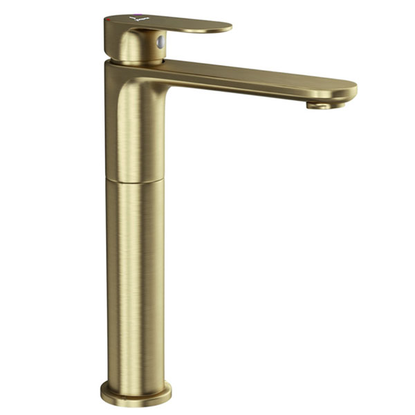 Alternate image of Jaquar Opal Prime Deck Mounted High Neck Basin Mixer Tap - 265mm High - Stick Handle