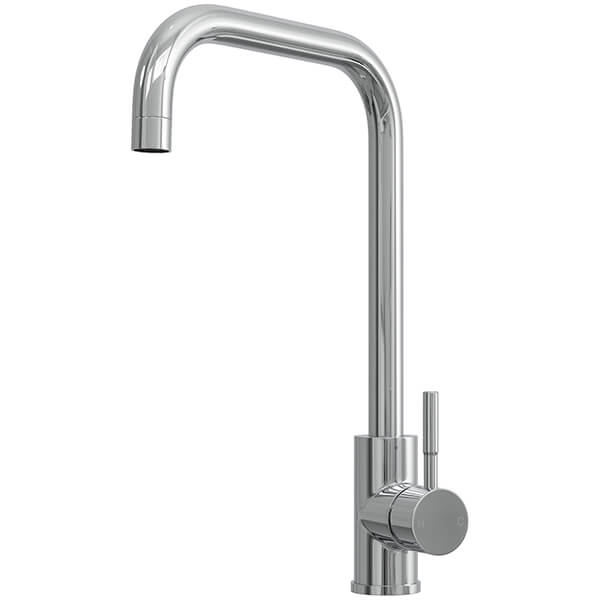 Nuie Top-Fix Vito Square Kitchen Sink Mixer Tap with U-Shaped Spout - Stick Handle