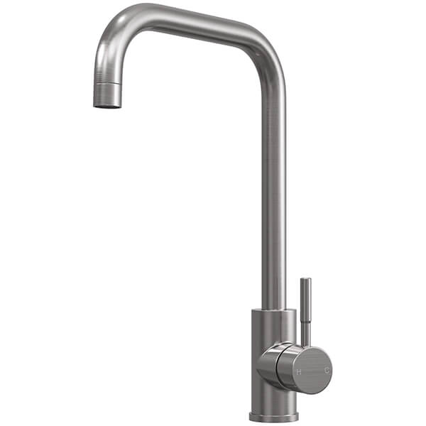 Additional image of Nuie Top-Fix Vito Square Kitchen Sink Mixer Tap with U-Shaped Spout - Stick Handle
