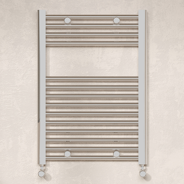 Alternate image of Nuie Straight Heated Towel Rail - Steel - 500mm Wide