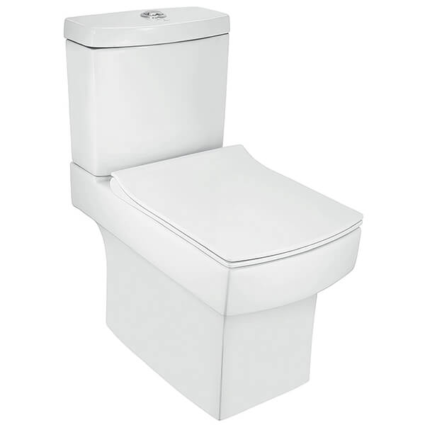 Jaquar Fonte Close Couple WC Pan with UF Soft Close Slim Seat and Cistern