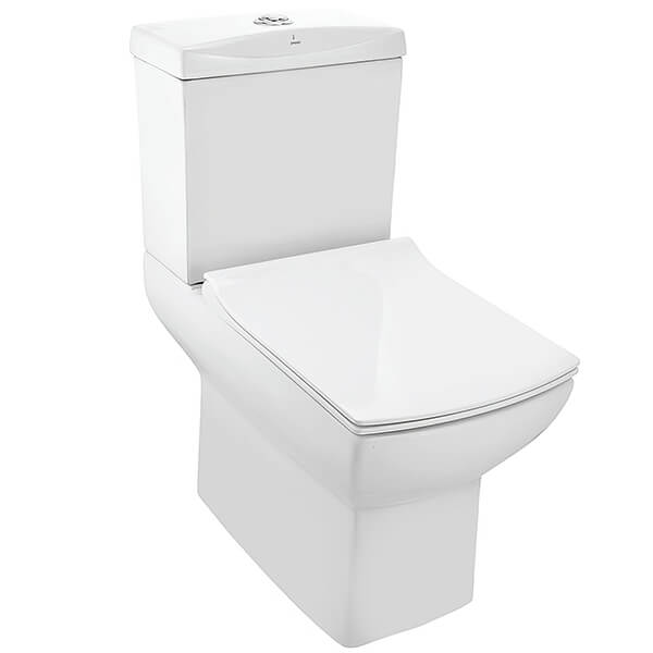 Jaquar Lyric White Close Couple WC Pan with UF Soft Close Seat and Cistern