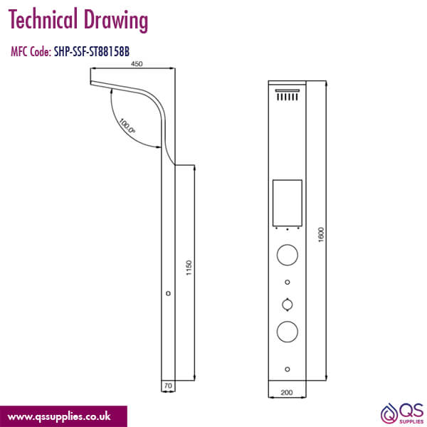 Technical drawing QS-V113582 / SHP-SSF-ST88158B