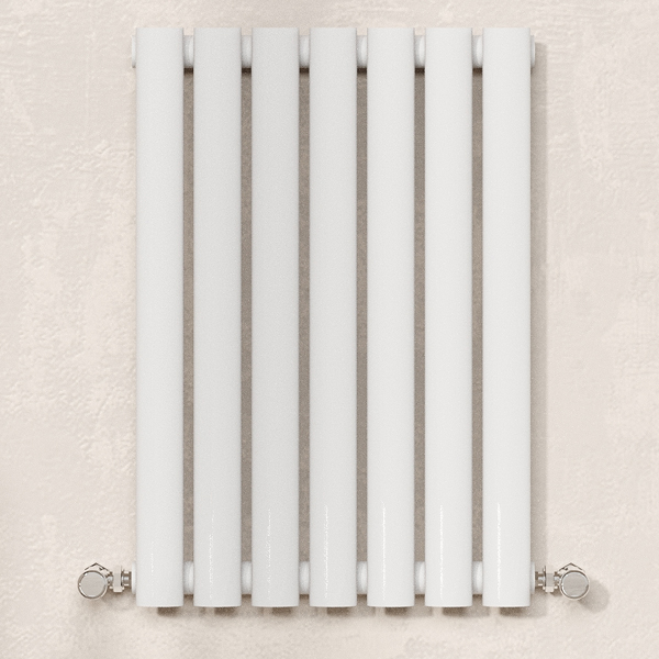 Alternate image of Hudson Reed Revive Horizontal Contemporary Column Radiator 600mm High - Steel