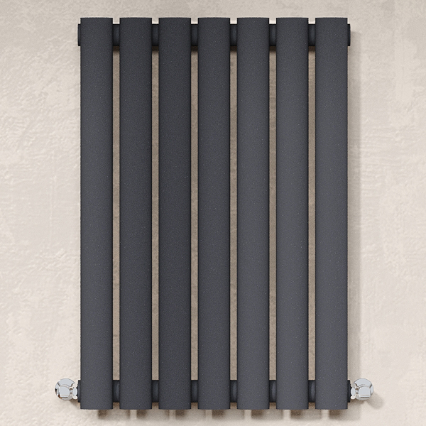Alternate image of Hudson Reed Revive Horizontal Contemporary Column Radiator 600mm High - Steel