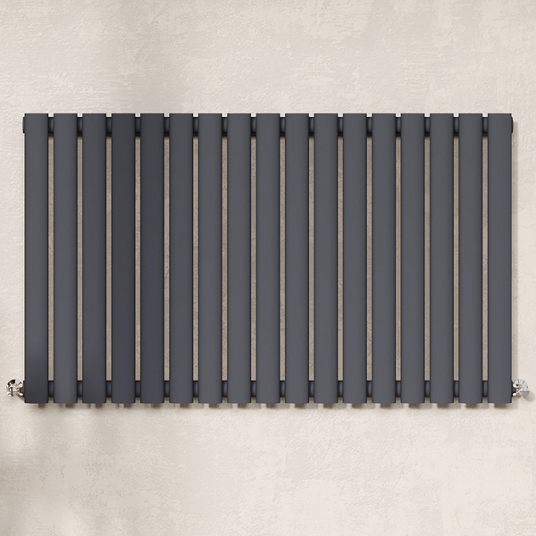 Alternate image of Hudson Reed Revive Horizontal Contemporary Column Radiator 600mm High - Steel