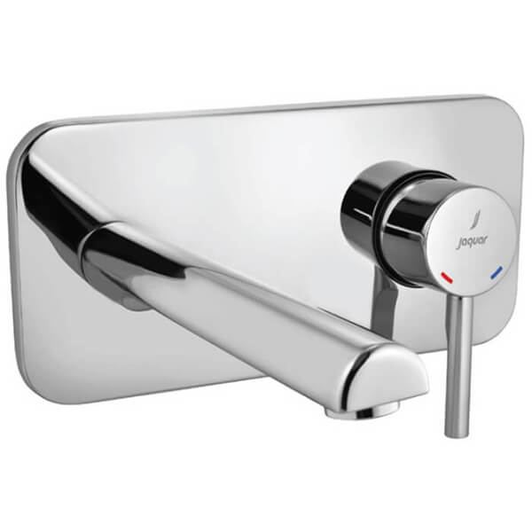 Jaquar Florentine Prime 2 Hole Basin Mixer Tap with Straight Spout - Stick Handle - Wall Mounted