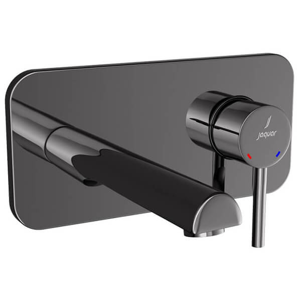 Additional image of Jaquar Florentine Prime 2 Hole Basin Mixer Tap with Straight Spout - Stick Handle - Wall Mounted