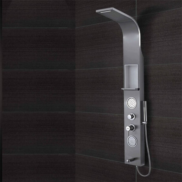 Jaquar Selfy Stainless Steel Shower Panel With Thermostat Mixer