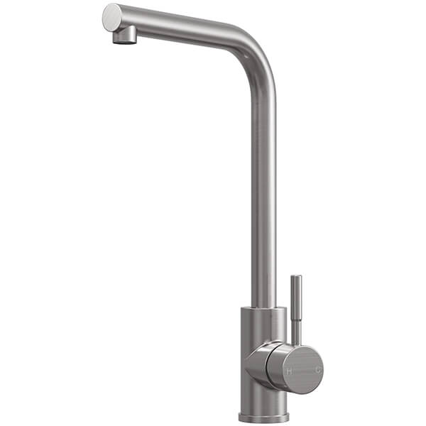 Additional image of Nuie Top-Fix Vito Contemporary Kitchen Sink Mixer Tap with L-Neck Spout - Stick Handle