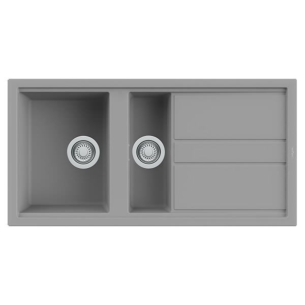 Additional image of Reginox Best-15 Granite Inset Kitchen Sink with Waste - 1.5 Bowl - 1000 x 510mm