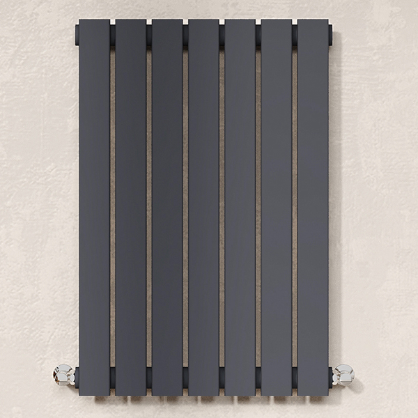 Alternate image of Hudson Reed Sloane Horizontal Flat Panel Radiator 600mm High - Steel