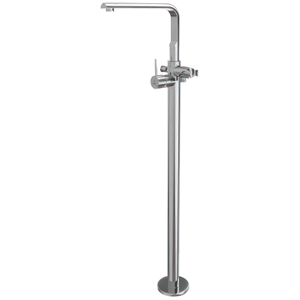 Jaquar Florentine Prime Floorstanding Bath Mixer Tap with L-Neck Spout - Front Stick Handle