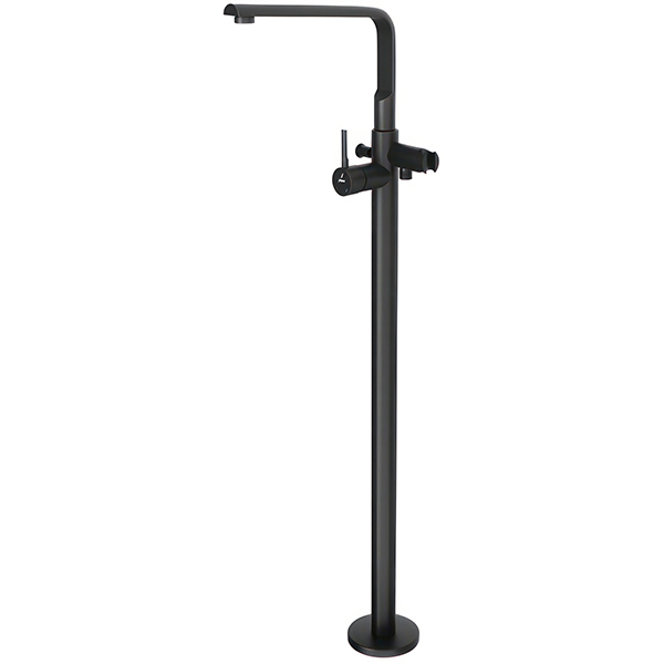 Additional image of Jaquar Florentine Prime Floorstanding Bath Mixer Tap with L-Neck Spout - Front Stick Handle