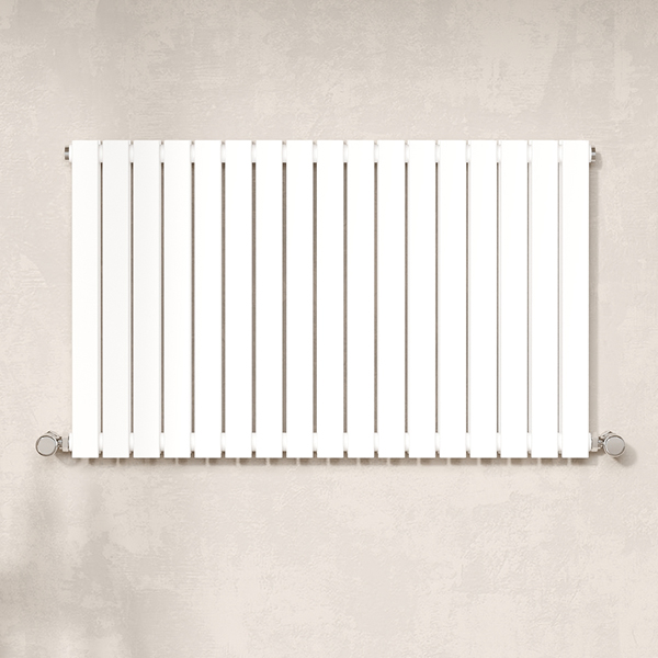 Alternate image of Hudson Reed Sloane Horizontal Flat Radiator 600mm High - Steel - Double Panel