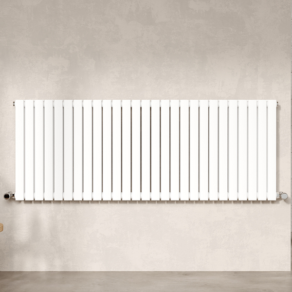 Alternate image of Hudson Reed Sloane Horizontal Flat Radiator 600mm High - Steel - Double Panel