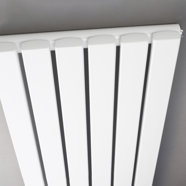 Alternate image of Hudson Reed Sloane Vertical Modern Flat Bar Radiator - Steel