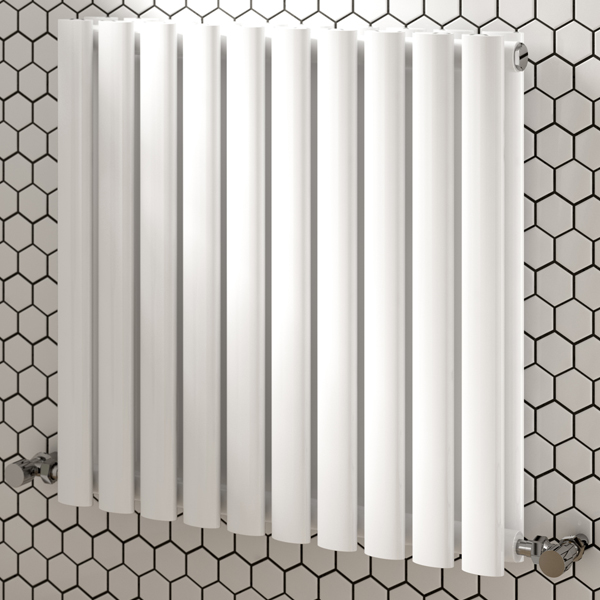 Alternate image of Hudson Reed Revive Horizontal Contemporary Column Radiator 600mm High - Steel - Double Panel