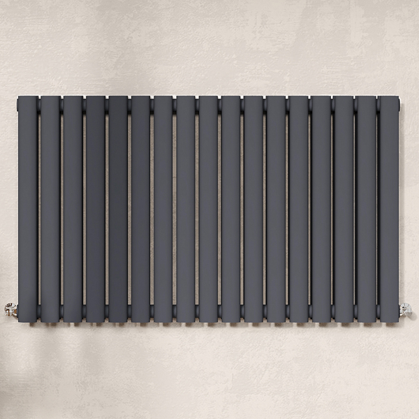 Alternate image of Hudson Reed Revive Horizontal Contemporary Column Radiator 600mm High - Steel - Double Panel