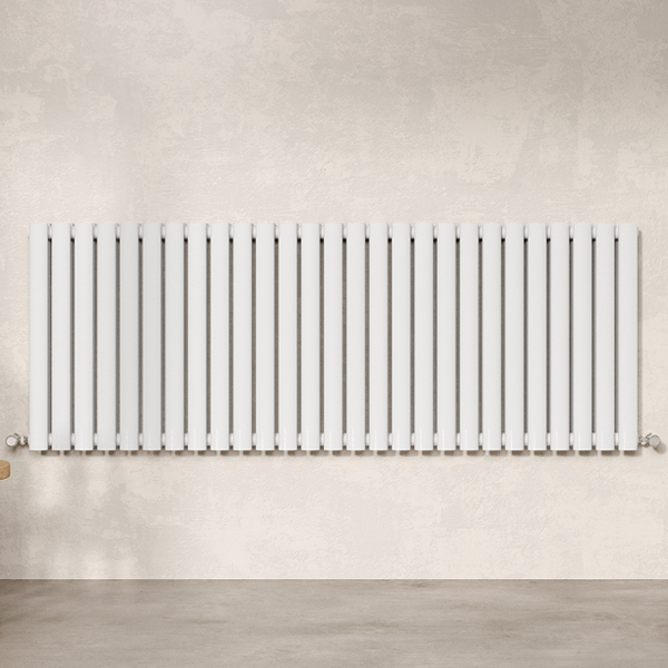 Alternate image of Hudson Reed Revive Horizontal Contemporary Column Radiator 600mm High - Steel - Double Panel