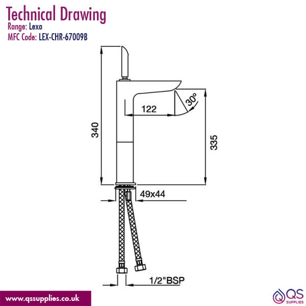 Technical drawing QS-V113583 / LEX-CHR-67009B