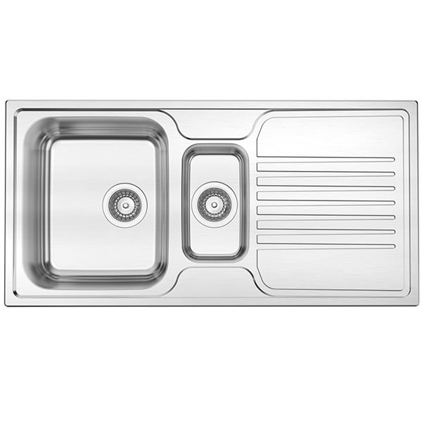 Additional image of Reginox Senator-15 Stainless Steel Kitchen Sink with Drainer 1000 x 500mm - 1.5 Bowl