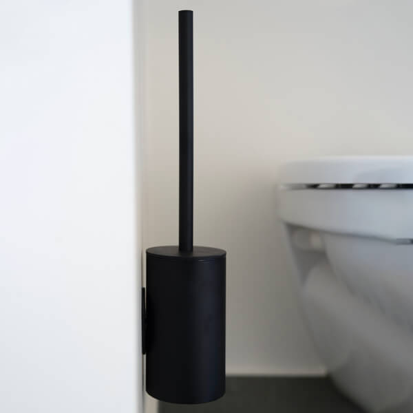 Additional image of Smedbo DOT Self-Adhesive Wall Mounted Toilet Brush with Holder