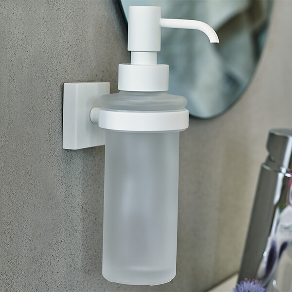 Alternate image of Smedbo House Holder With Frosted Glass Soap Dispenser