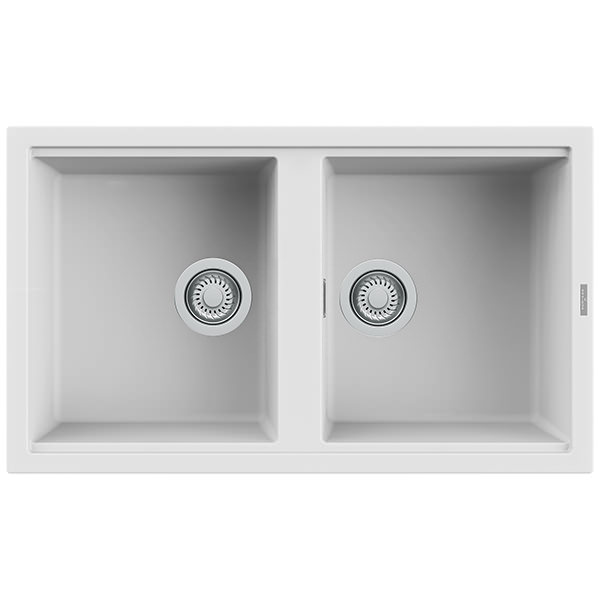 Additional image of Reginox Best-20 Granite Inset Kitchen Sink with Waste 860 x 510mm - Two Bowl