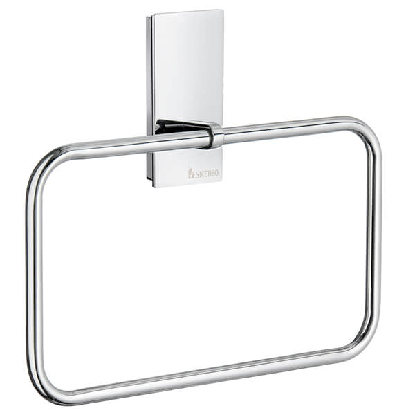 Smedbo Pool Polished Chrome Towel Ring