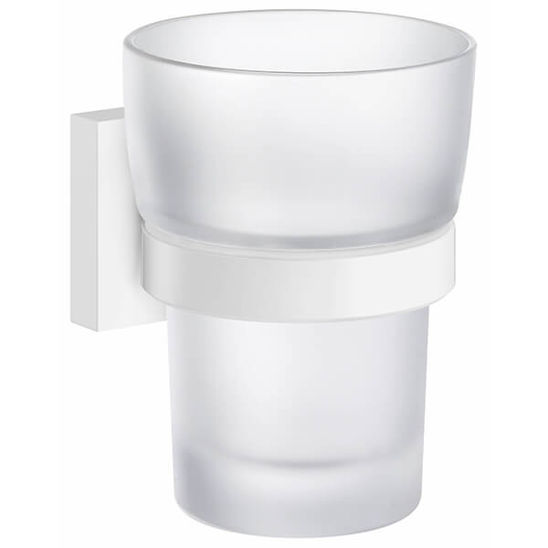 Additional image of Smedbo House Holder With Frosted Glass Tumbler